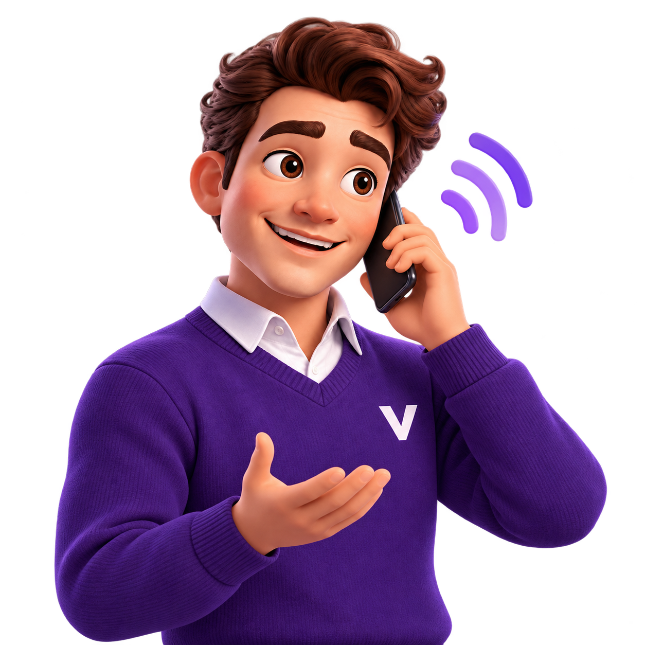 Vic handling a customer call